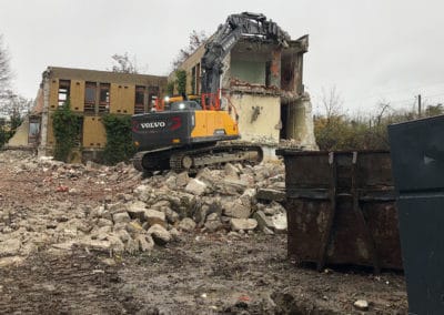 Chantier de démolition commune de Solaize