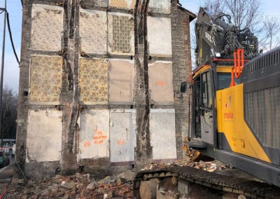 Chantier de démolition ville de La Ricamarie