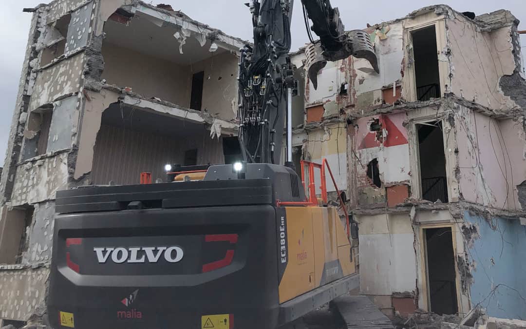 Chantier de démolition commune de Saint-Bonnet-le-Château